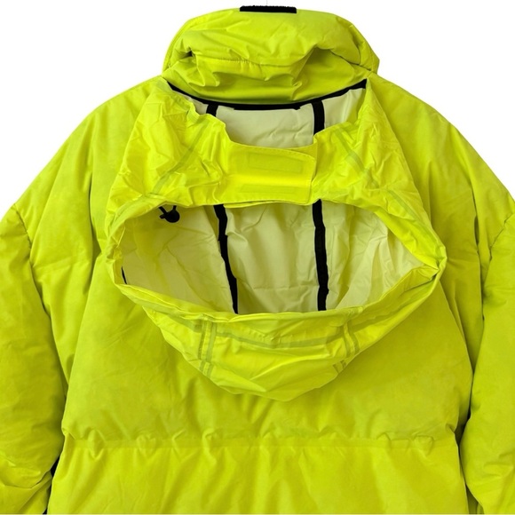 Prada Linea Rossa Down Puffer Coat Neon Yellow LR-HX015 Size XXL - Picture 3 of 14